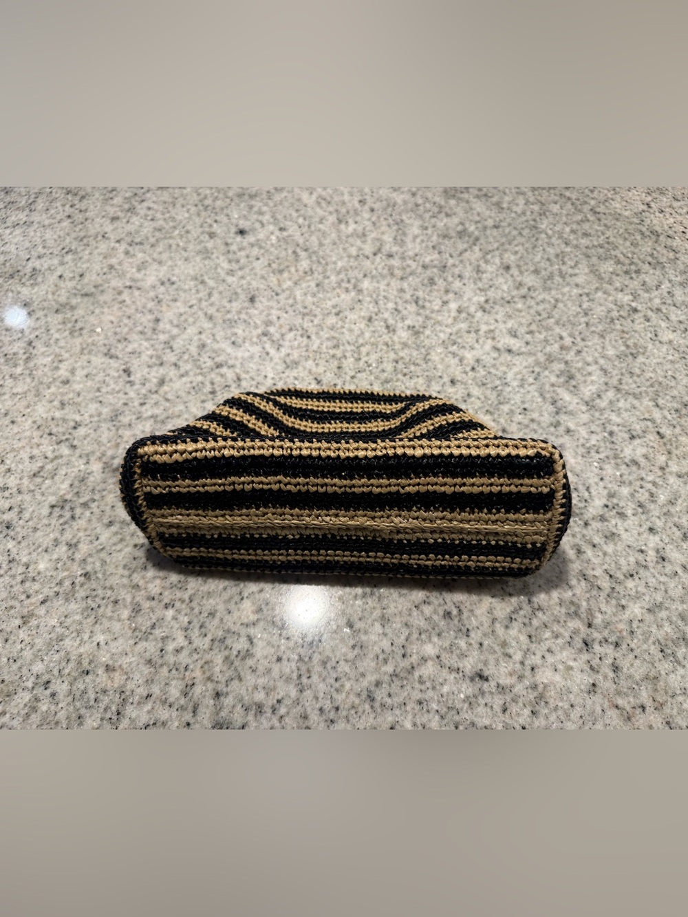 NWT J Crew Portofino handknotted clutch in stripe - Picture 3 of 5